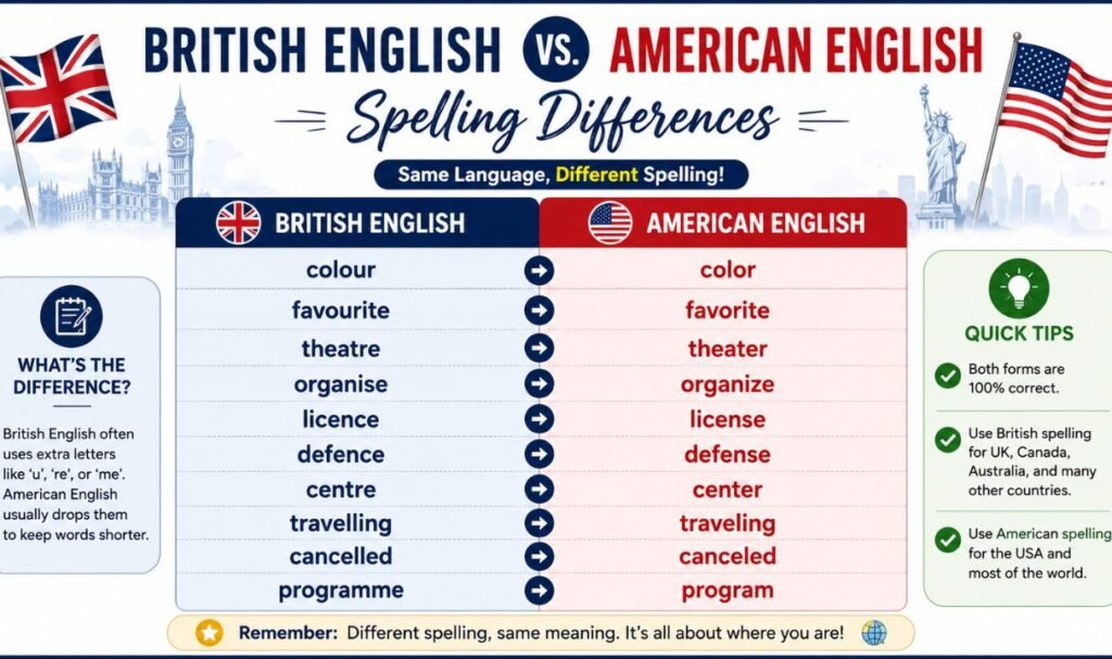 British English vs American English