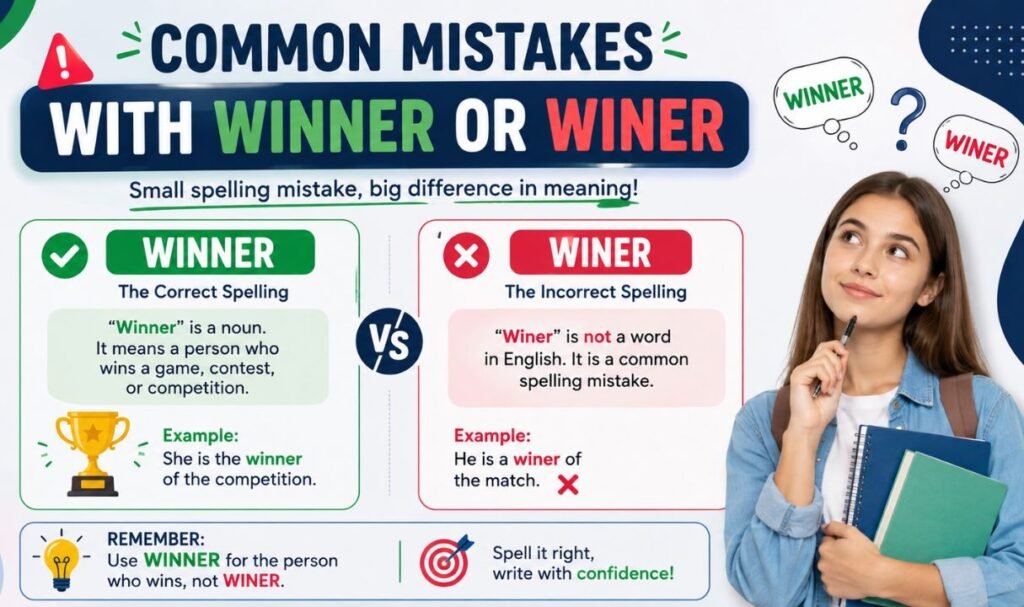 Common Mistakes with Winner or Winer