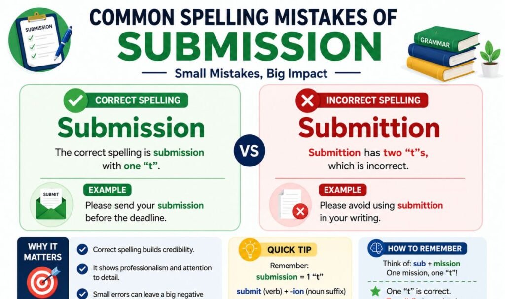 Common Spelling Mistakes of Submission
