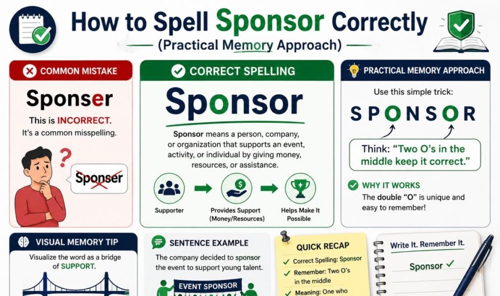 How to Spell Sponsor Correctly