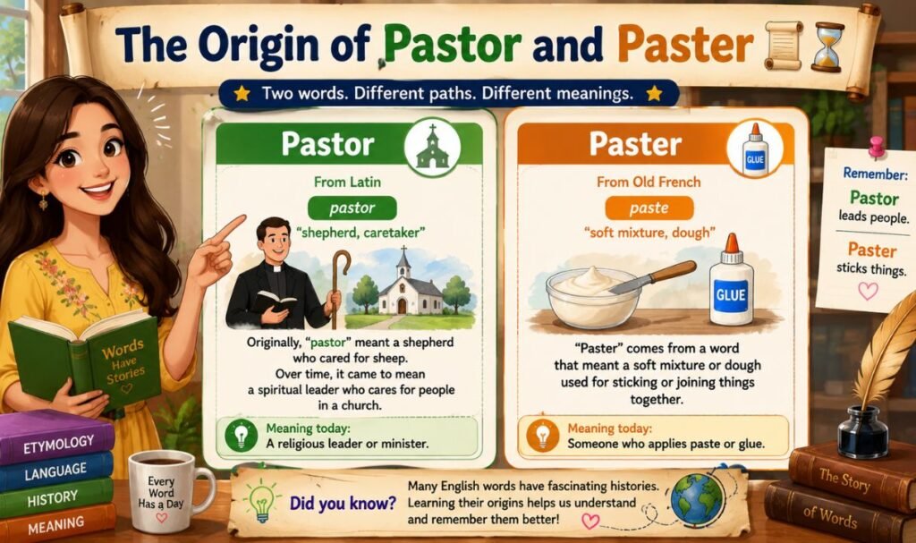 The Origin of Pastor and Paster