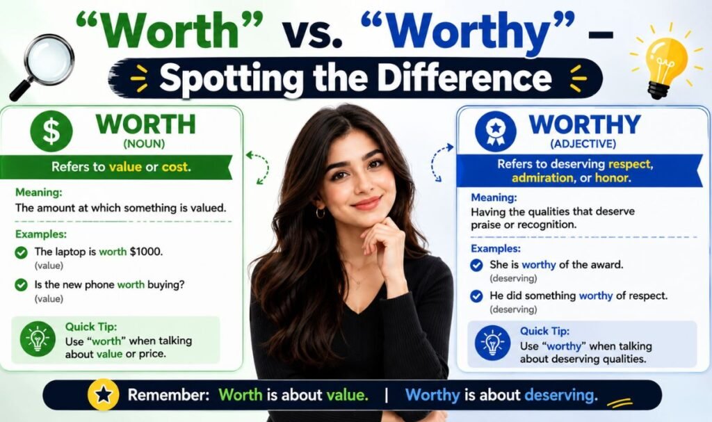 Worth vs. Worthy – Spotting the Difference
