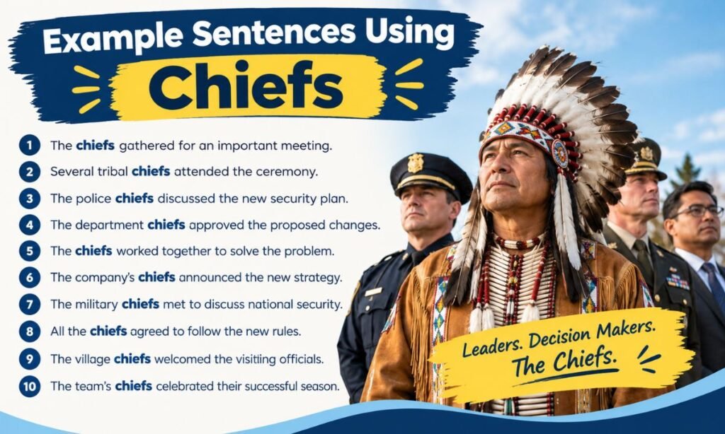 Example Sentences Using Chiefs