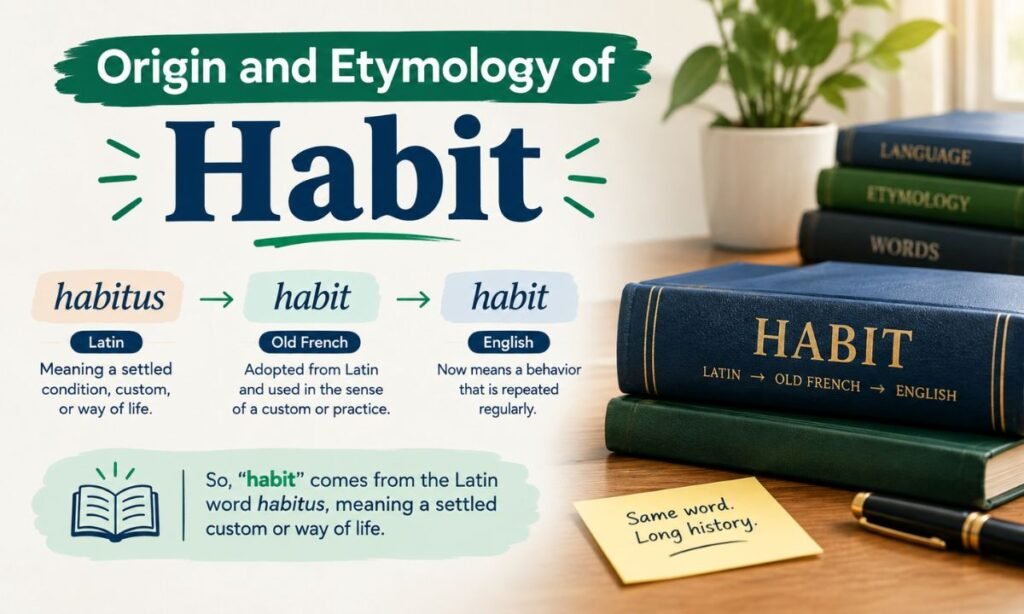 Origin and Etymology of Habit