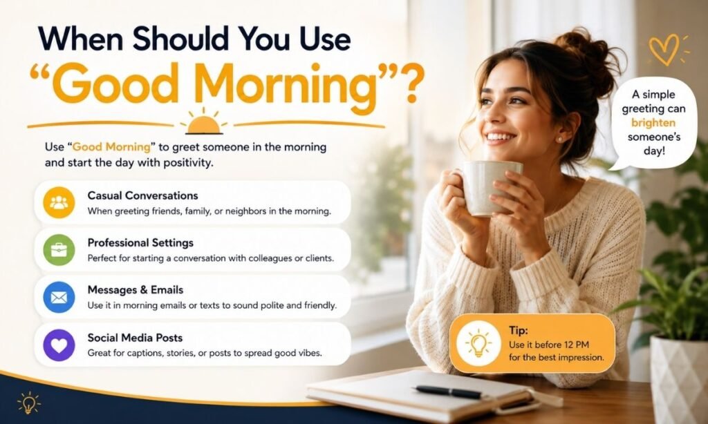 When Should You Use Good Morning