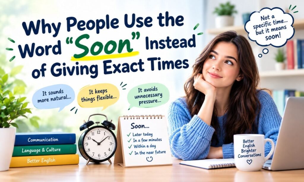 Why People Use the Word Soon Instead of Giving Exact Times