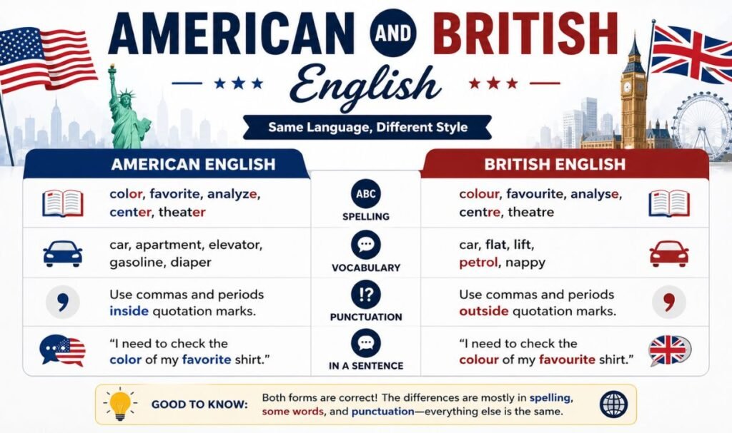 American and British English