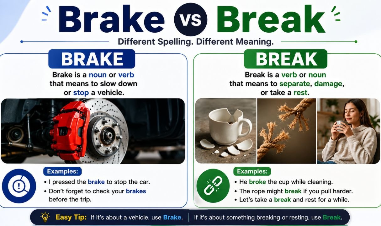 Brake vs Break