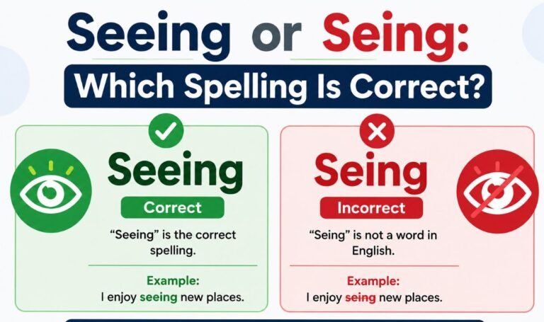 Seeing or Seing