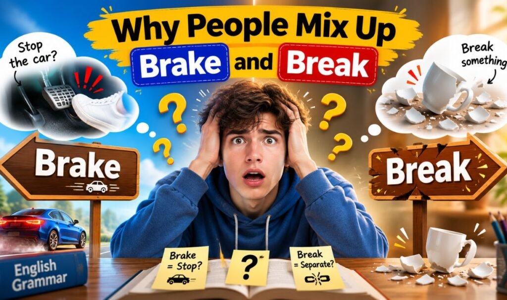 Why People Mix Up Brake and Break