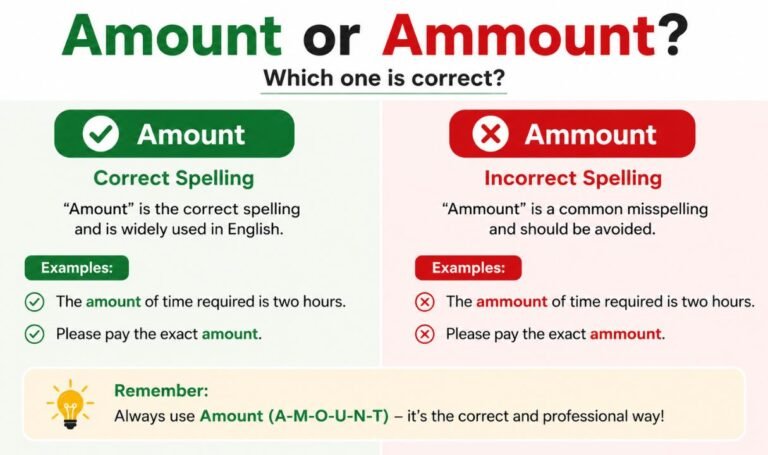 Amount or Ammount