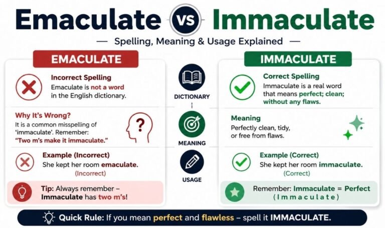 Emaculate vs Immaculate