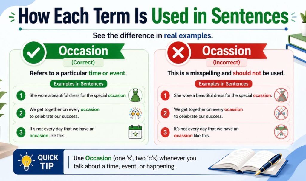 How Each Term Is Used in Sentences