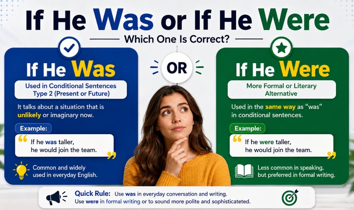 If He Was or If He Were