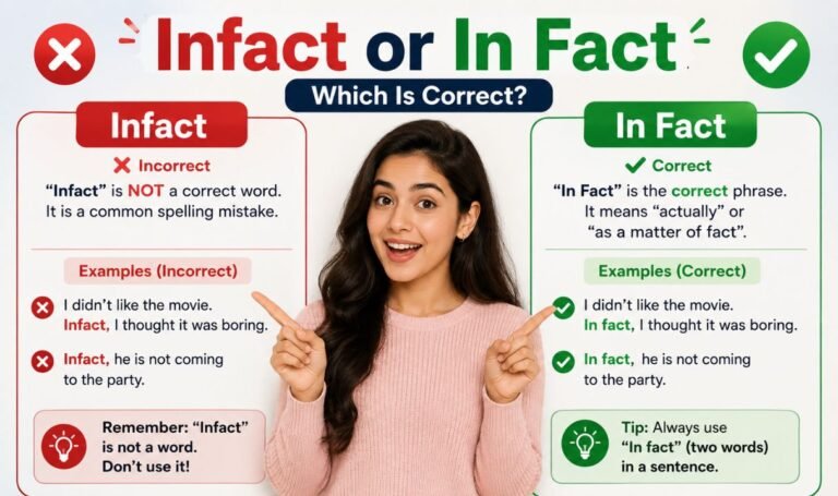 Infact or In Fact