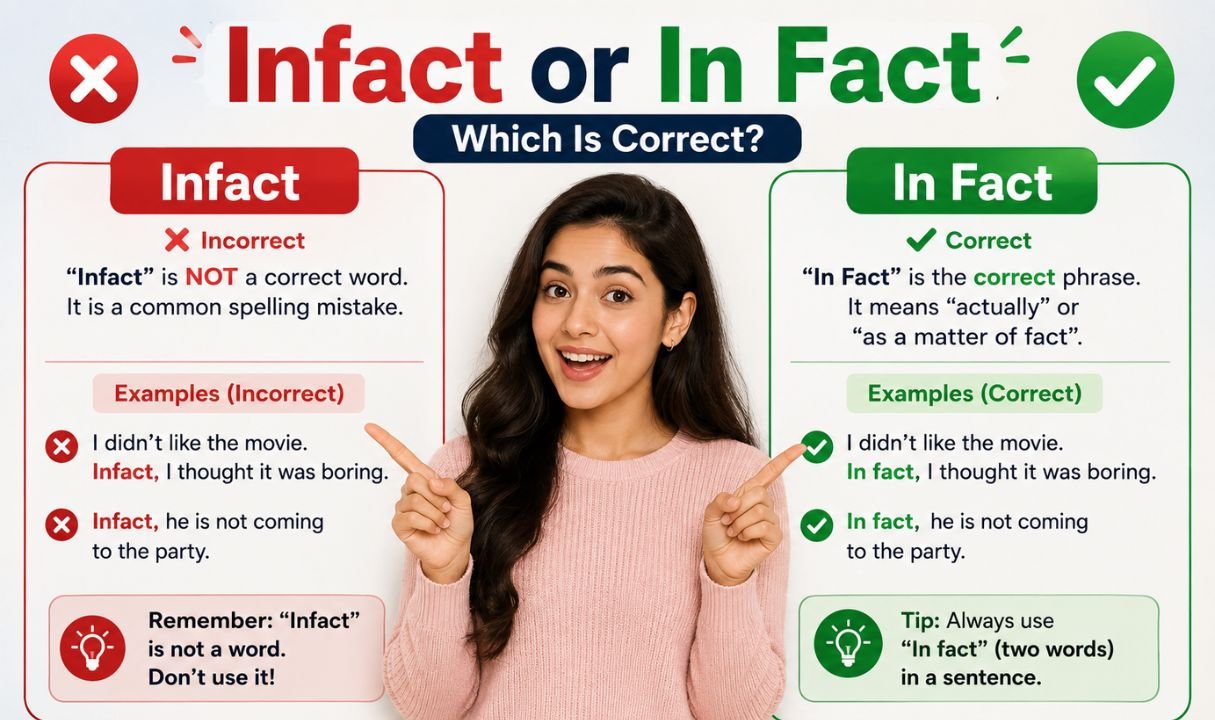 Infact or In Fact