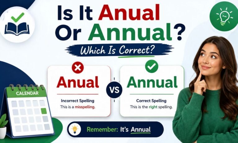 Is It Anual Or Annual Which Is Correct