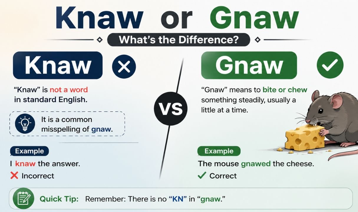 Knaw or Gnaw