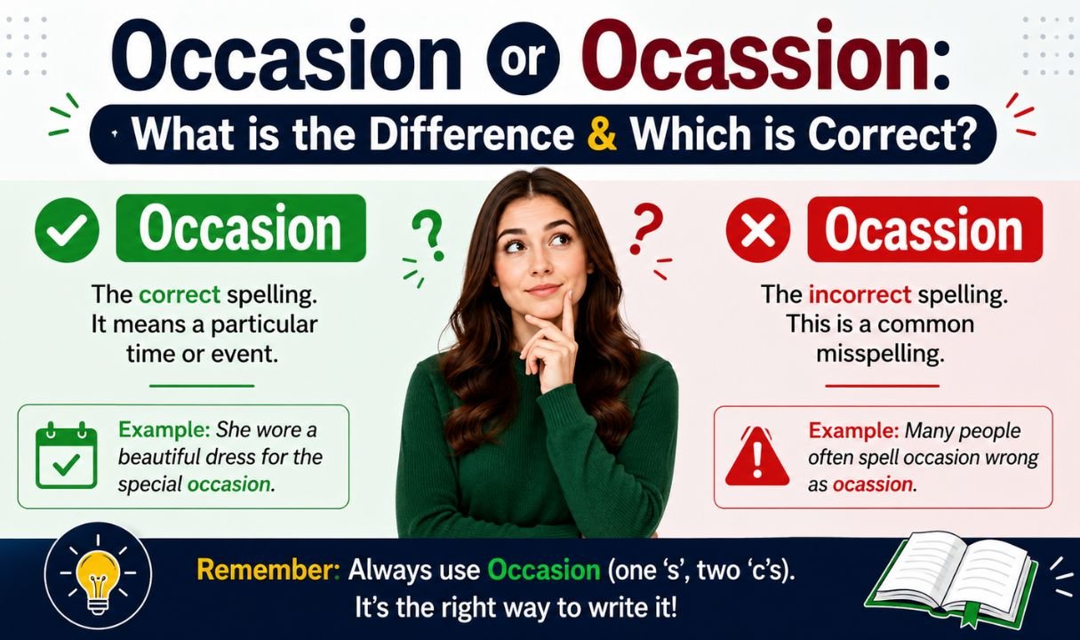 Occasion or Ocassion What is the Difference & Which is Correct