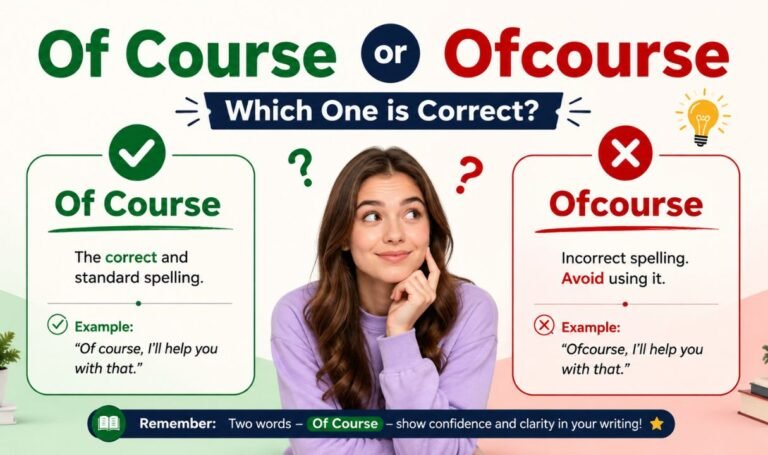 Of Course or Ofcourse