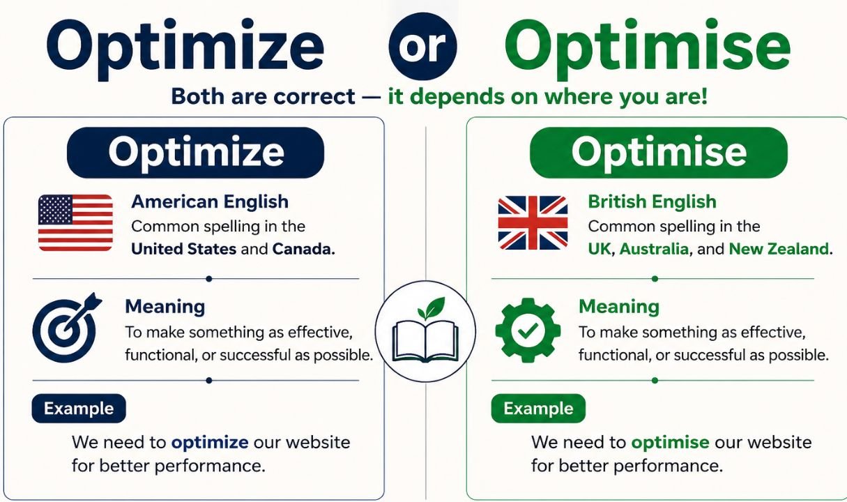 Optimize or Optimise