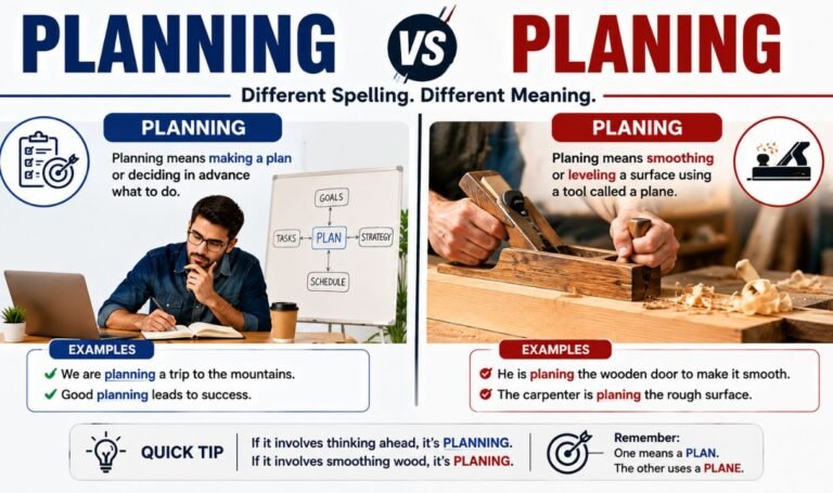 Planning vs Planing