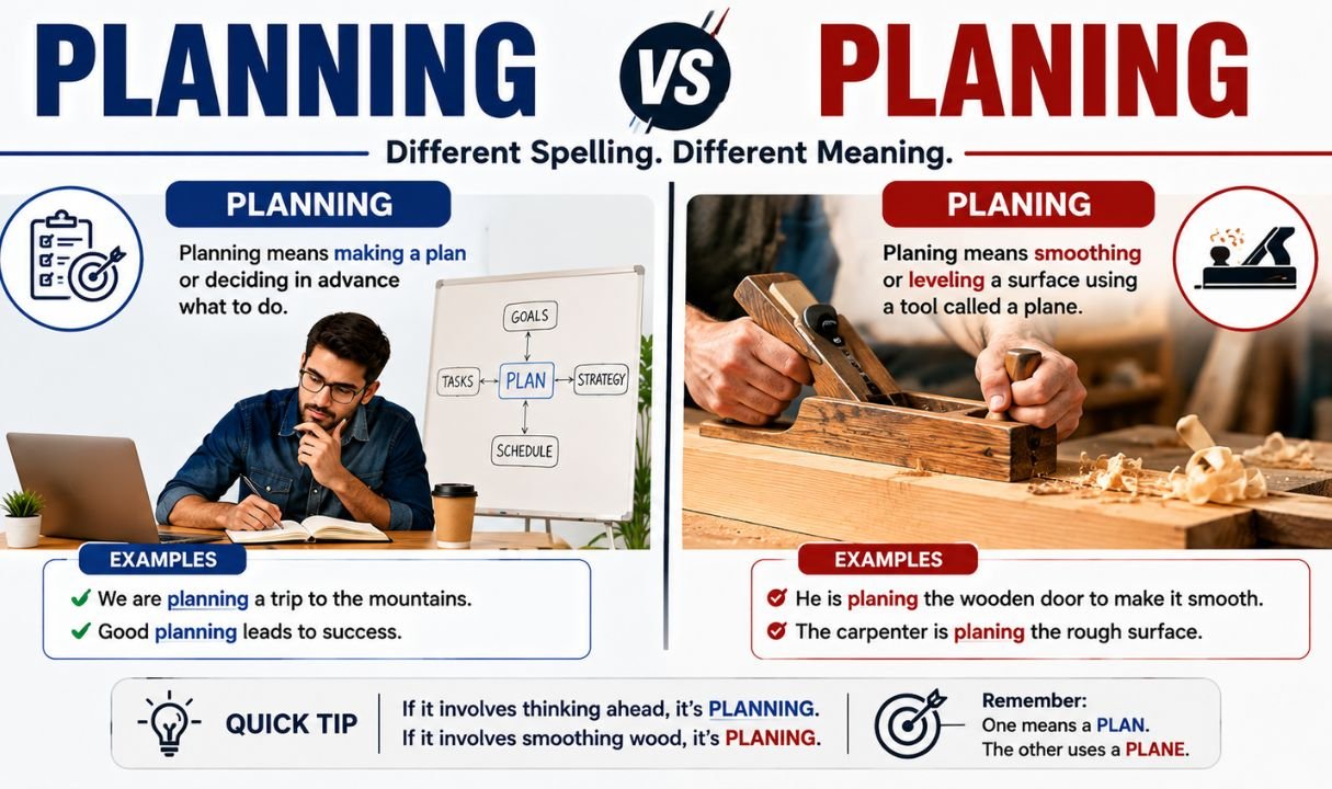 Planning vs Planing