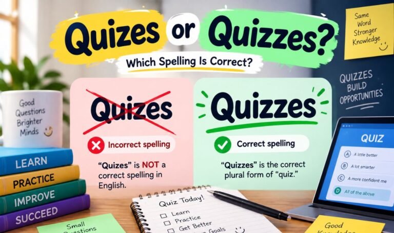 Quizes or Quizzes