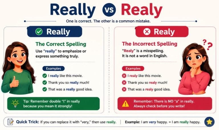 Really vs Realy