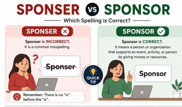 Sponser vs Sponsor