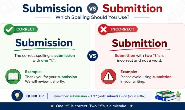 Submission vs Submittion