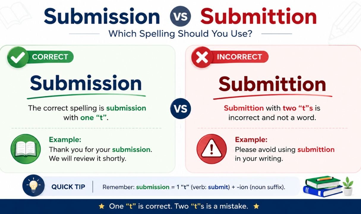 Submission vs Submittion