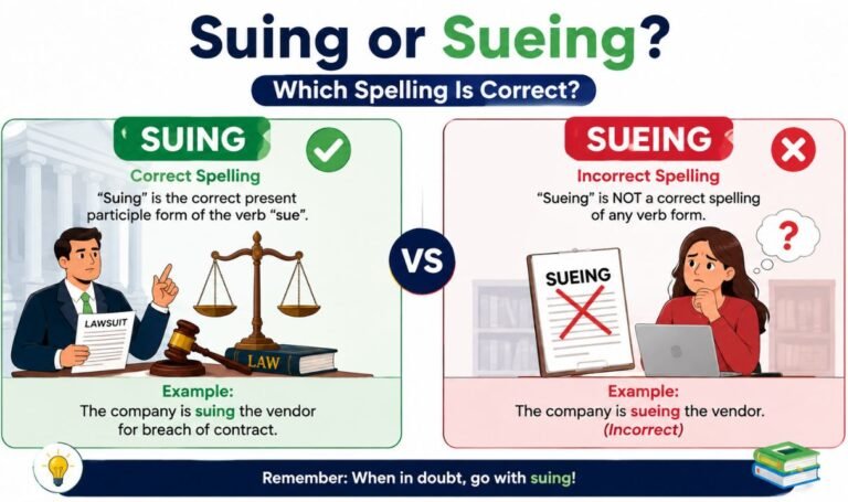 Suing or Sueing
