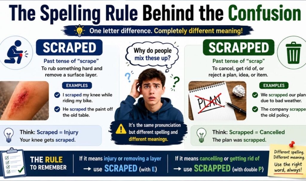 The Spelling Rule Behind the Confusion
