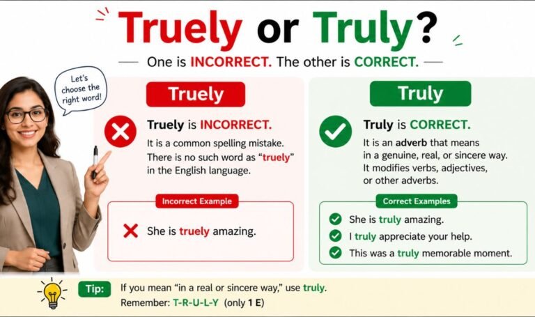 Truely or Truly