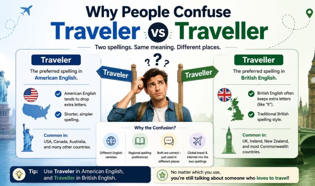 Why People Confuse Traveler vs Traveller