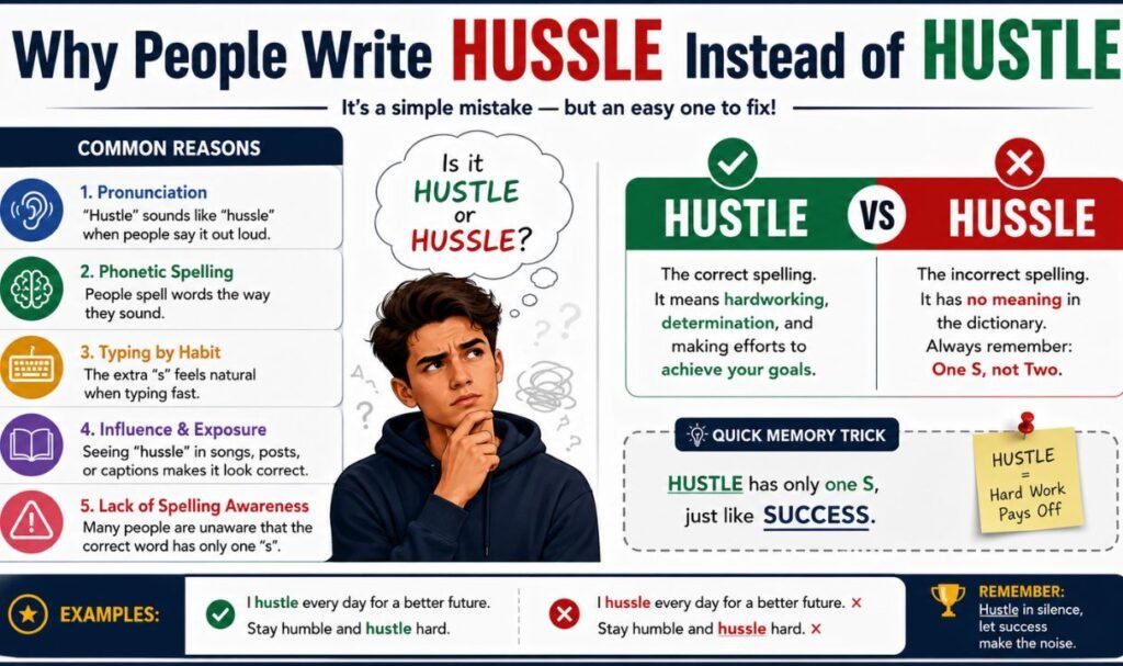 Why People Write Hussle Instead of Hustle