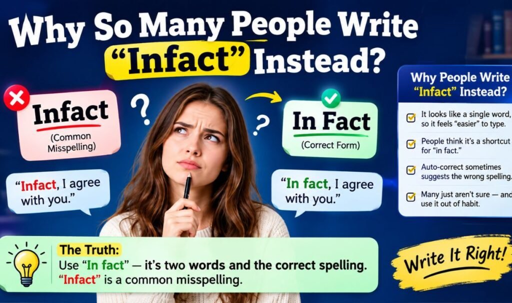 Why So Many People Write "Infact" Instead