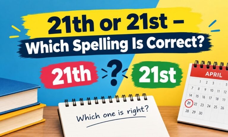 21th or 21st – Which Spelling Is Correct