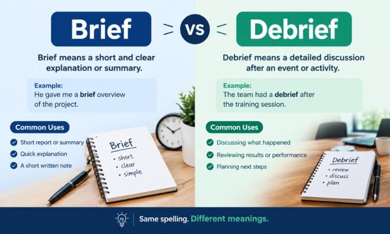 Brief vs Debrief
