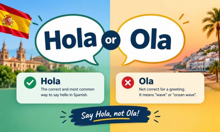 Hola or Ola