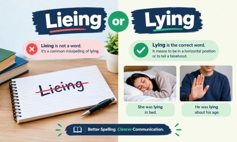 Lieing or Lying