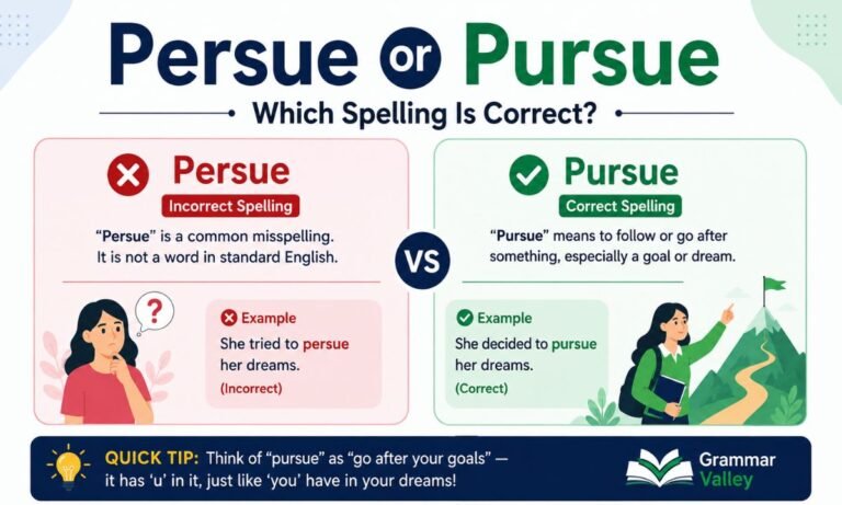 Persue or Pursue