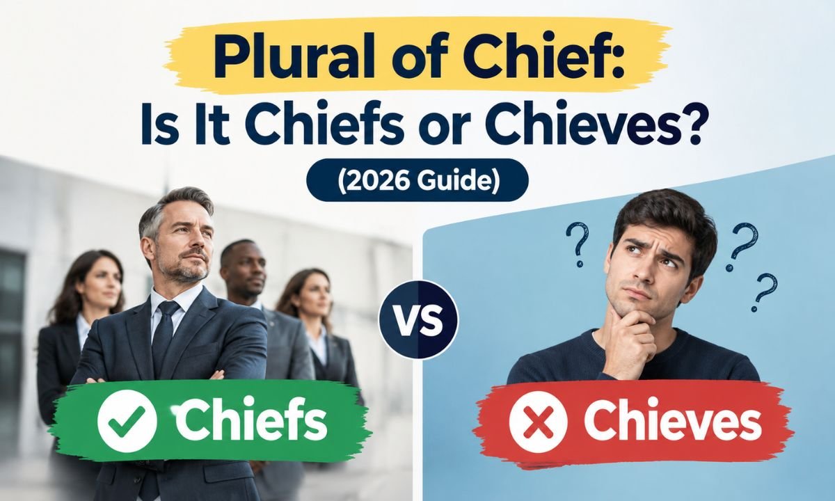 Plural of Chief