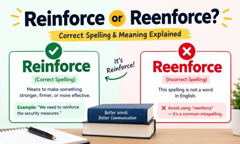 Reinforce or Reenforce
