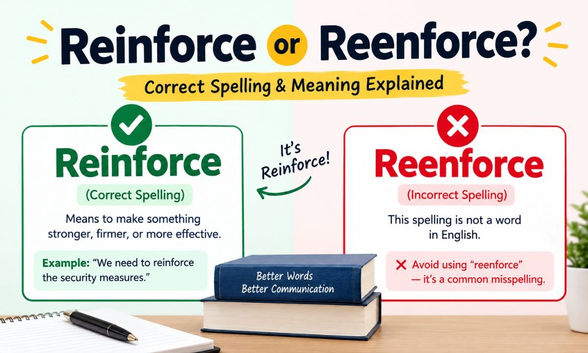 Reinforce or Reenforce