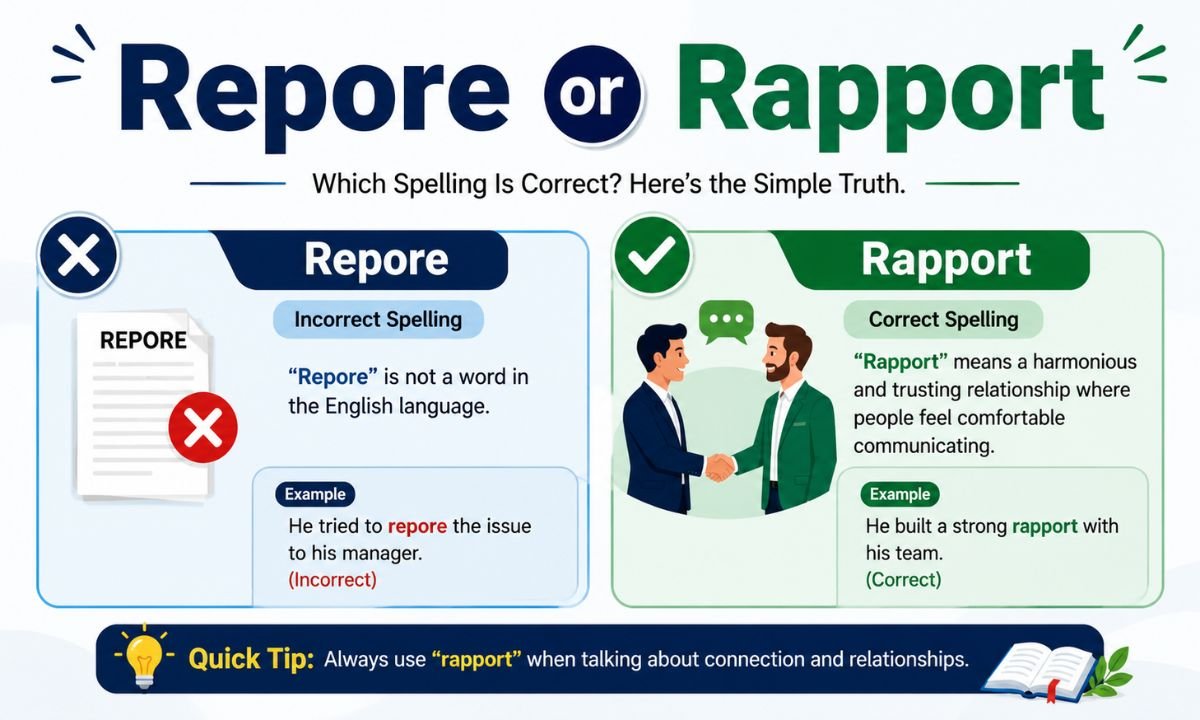 Repore or Rapport