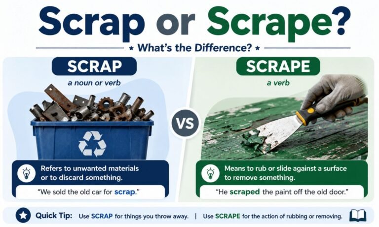 Scrap or Scrape