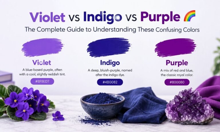 Violet vs Indigo vs Purpl